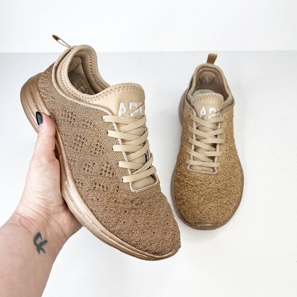 APL Techloom Phantom Shoe Sneakers Rose Gold Womens 7.5 - Picture 1 of 10